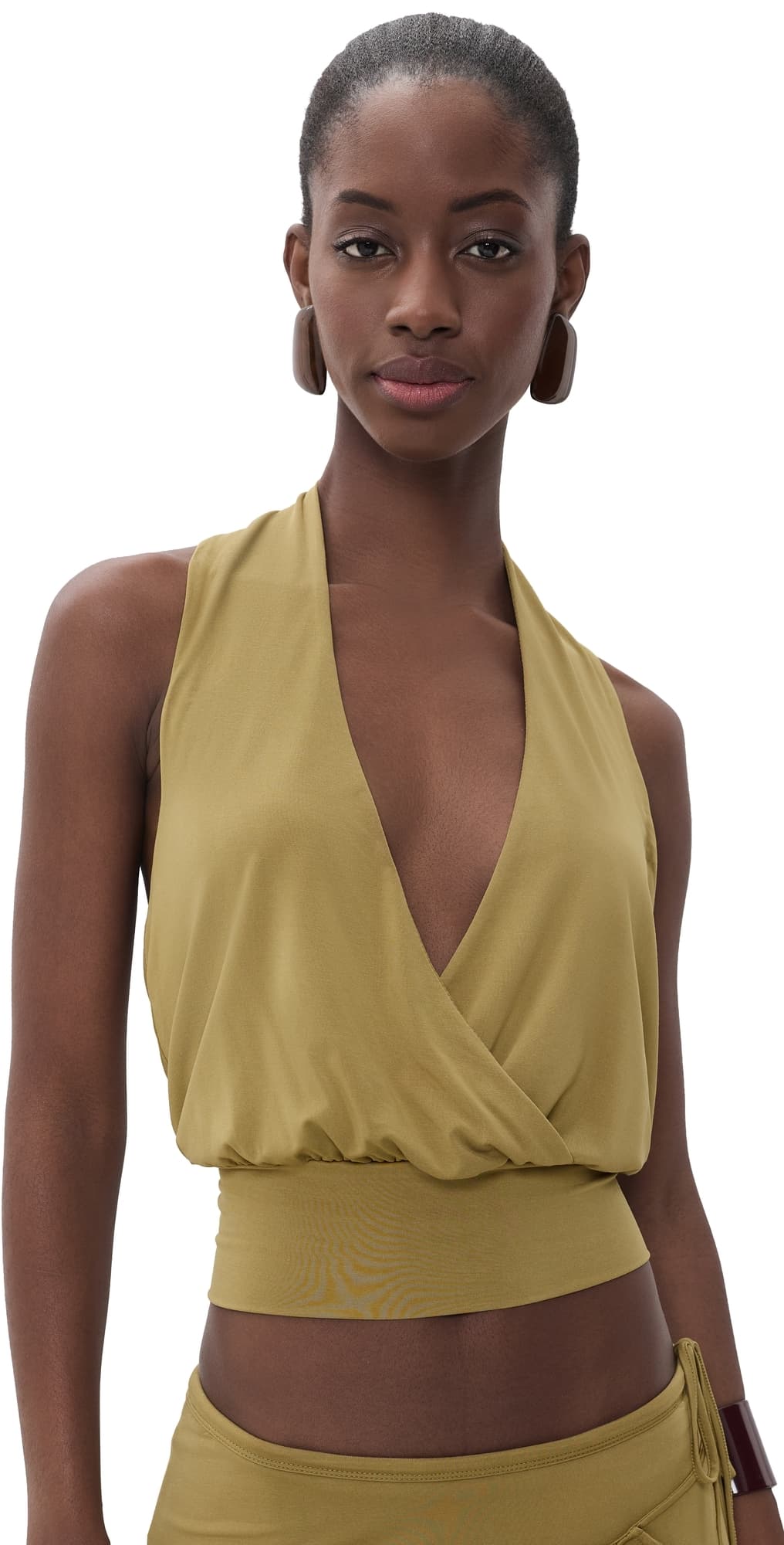 With Jéan Sharni Top Olive