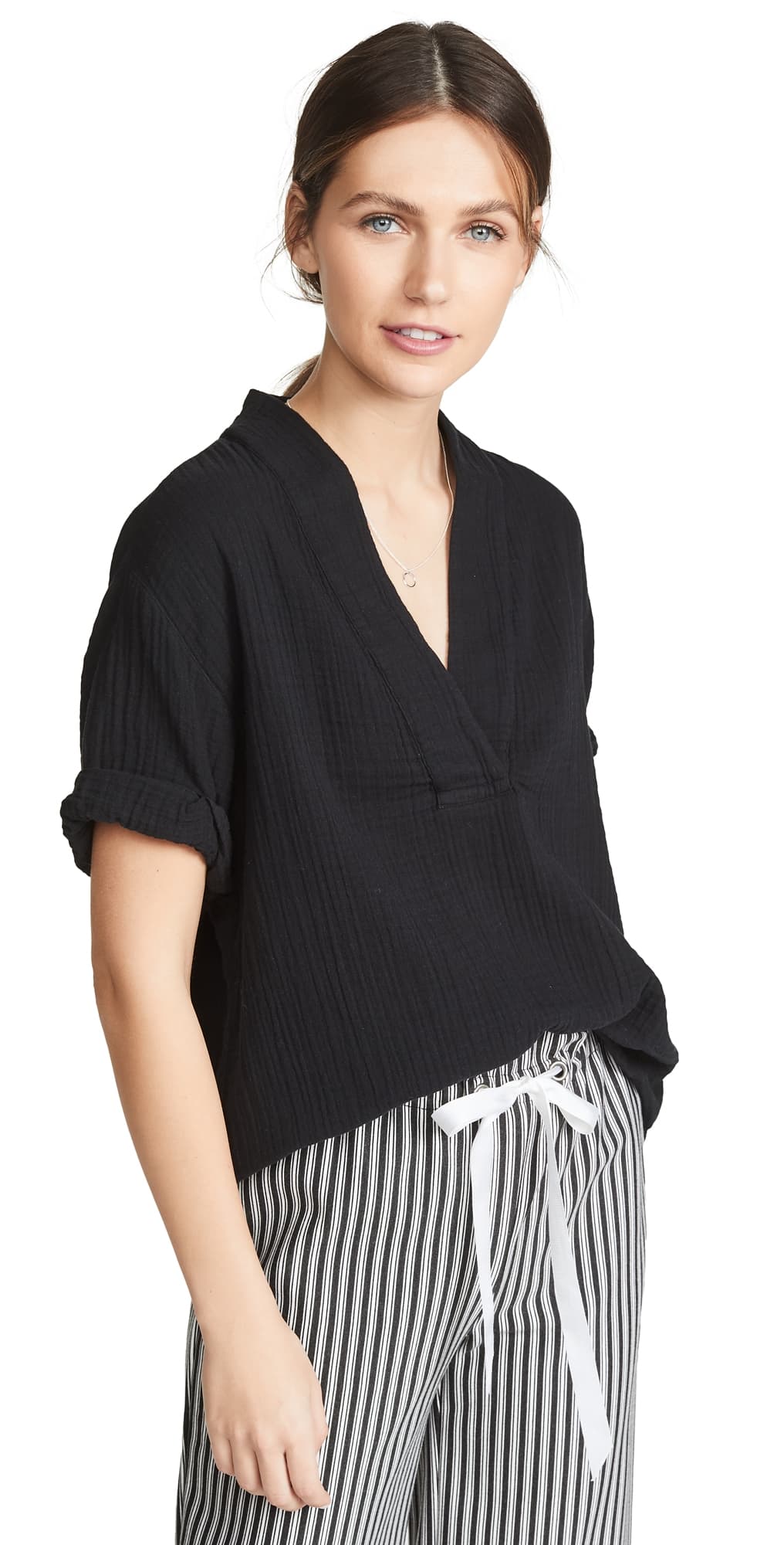 XIRENA Avery Top Black