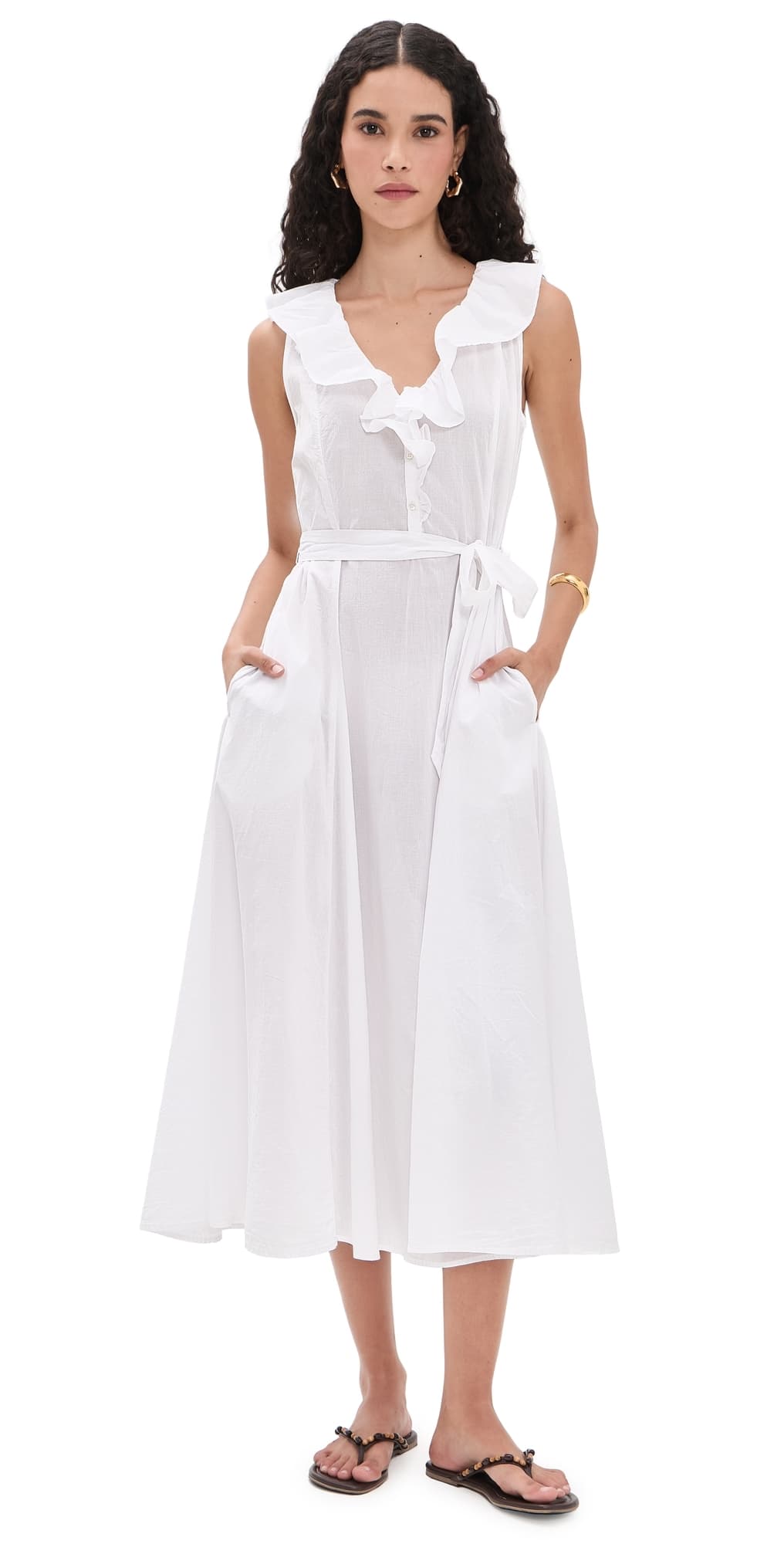 XIRENA Cassidy Dress White