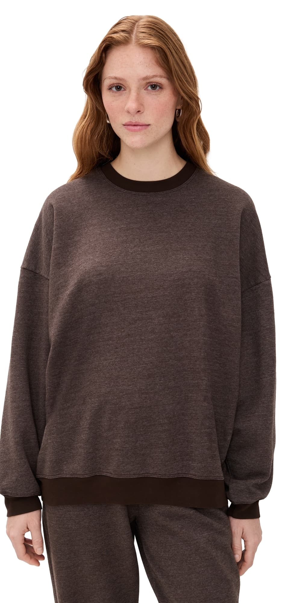 Year of Ours Crewneck Sweatshirt Dark Oak