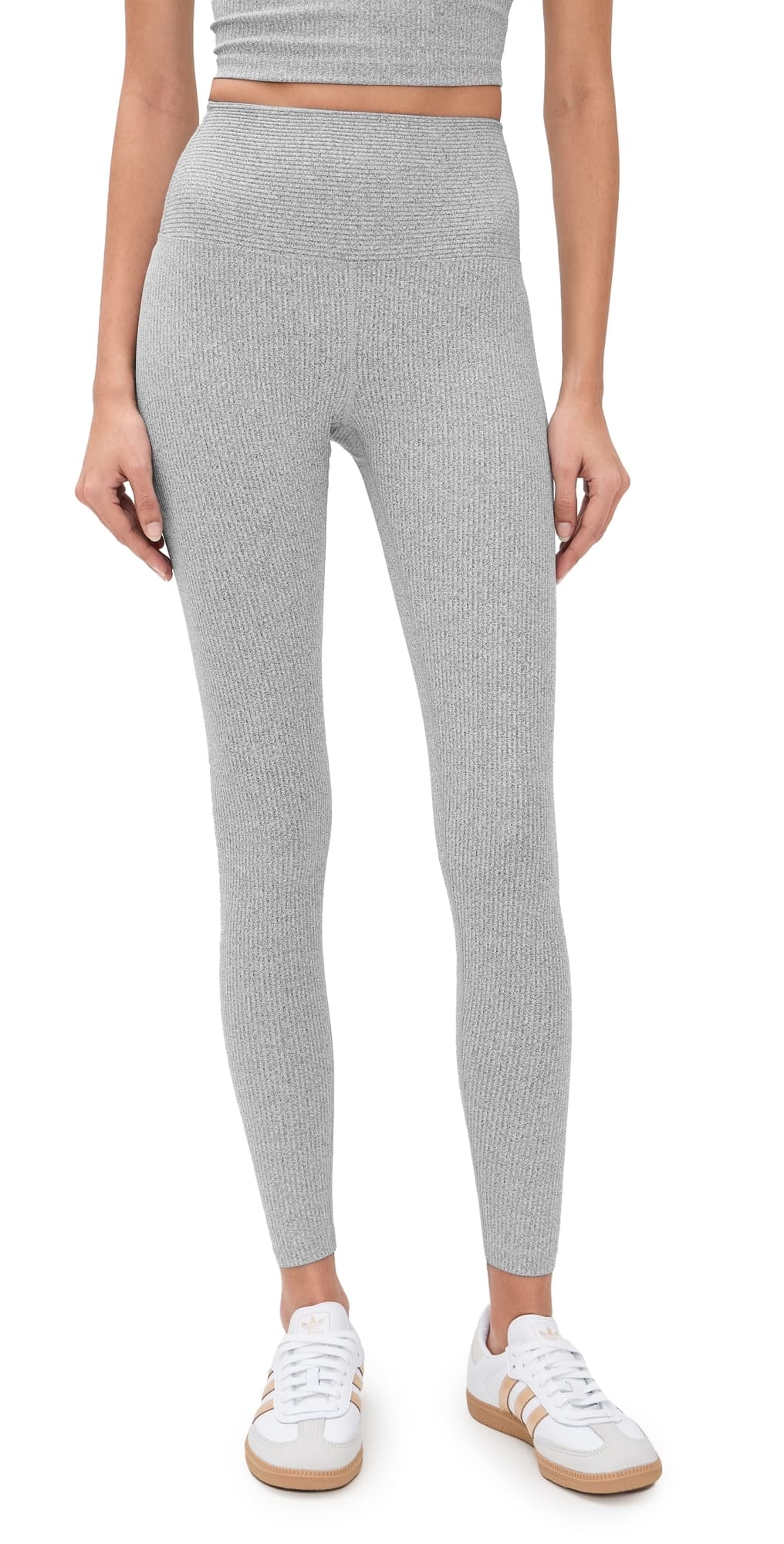 Year of Ours The Ribbed 7/8 Leggings Heather Grey