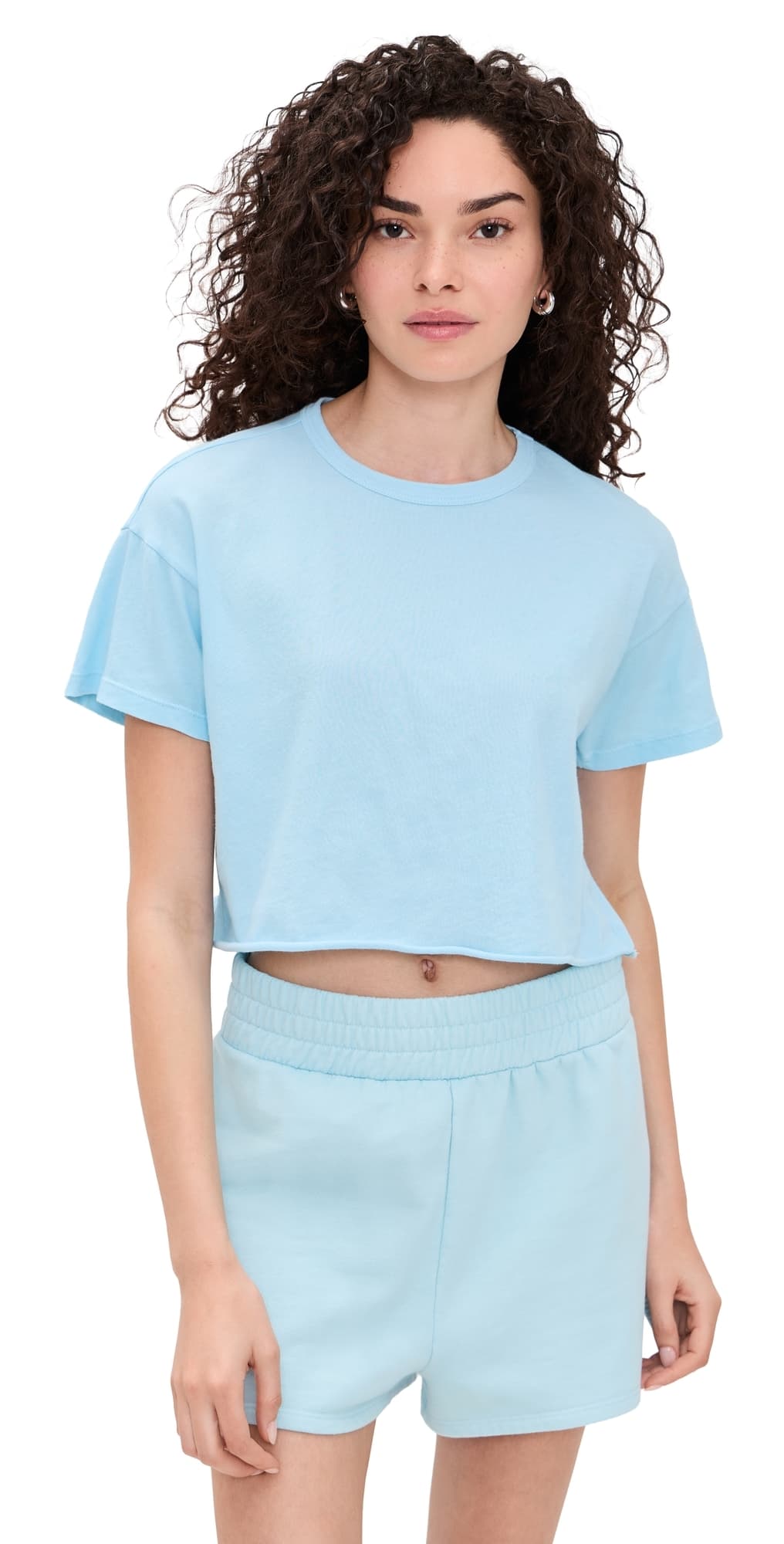 Year of Ours Cropped Tee Sky