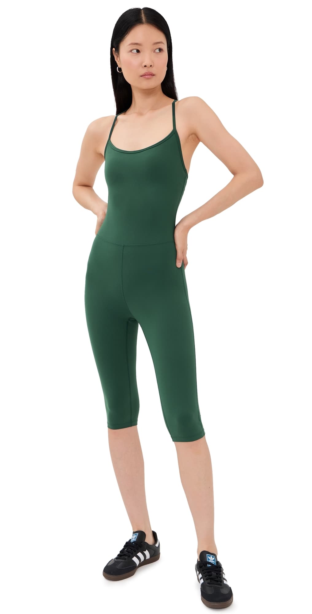 Year of Ours Studio Capri Romper Turf