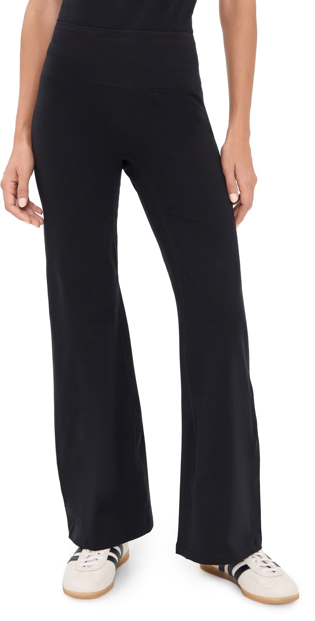 Year of Ours Cotton Wide Leg Pants Black