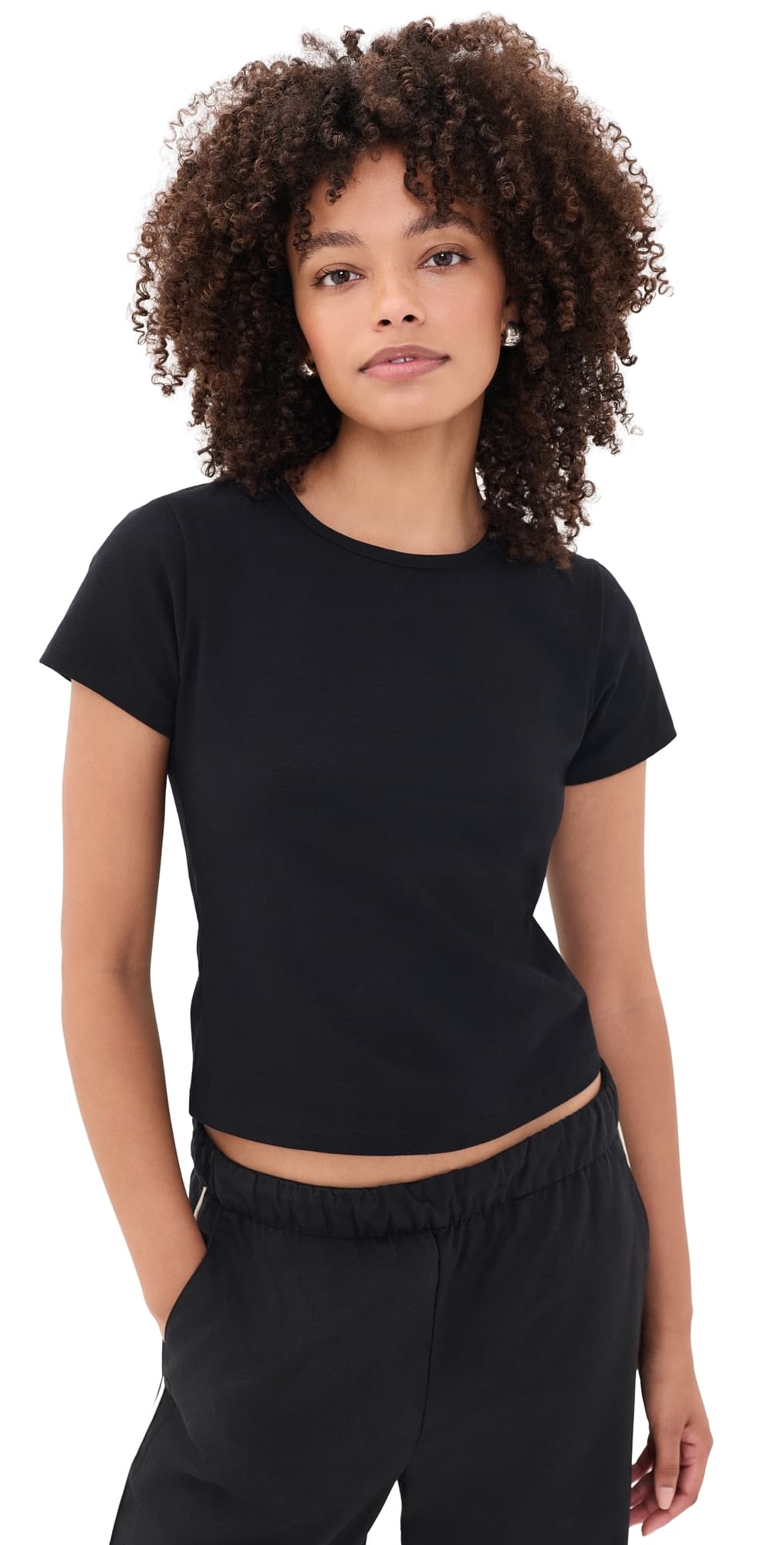 Year of Ours Cotton Essential Tee Black