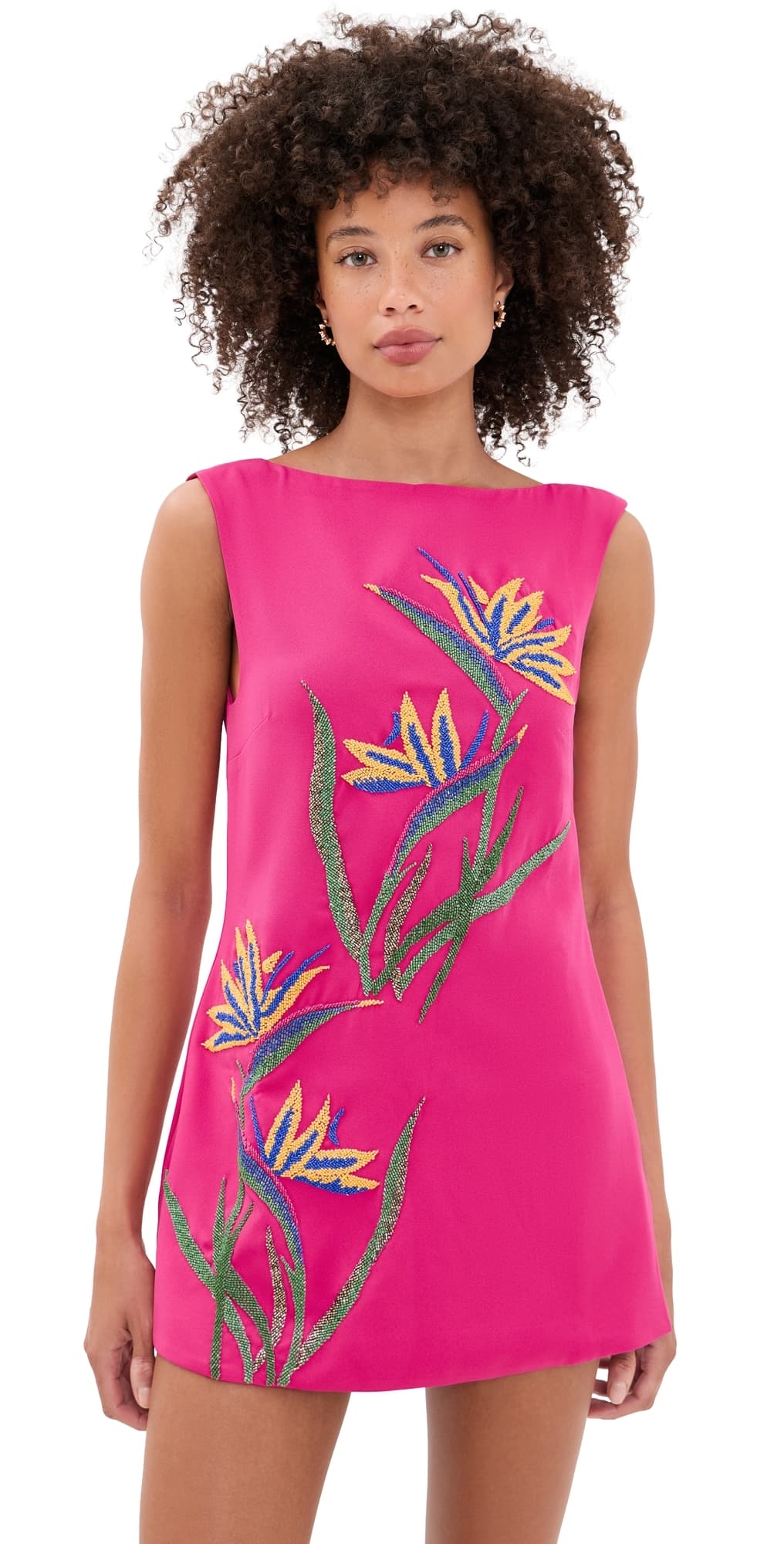 Yellow the Label Bird of Paradise Dress Fuchsia