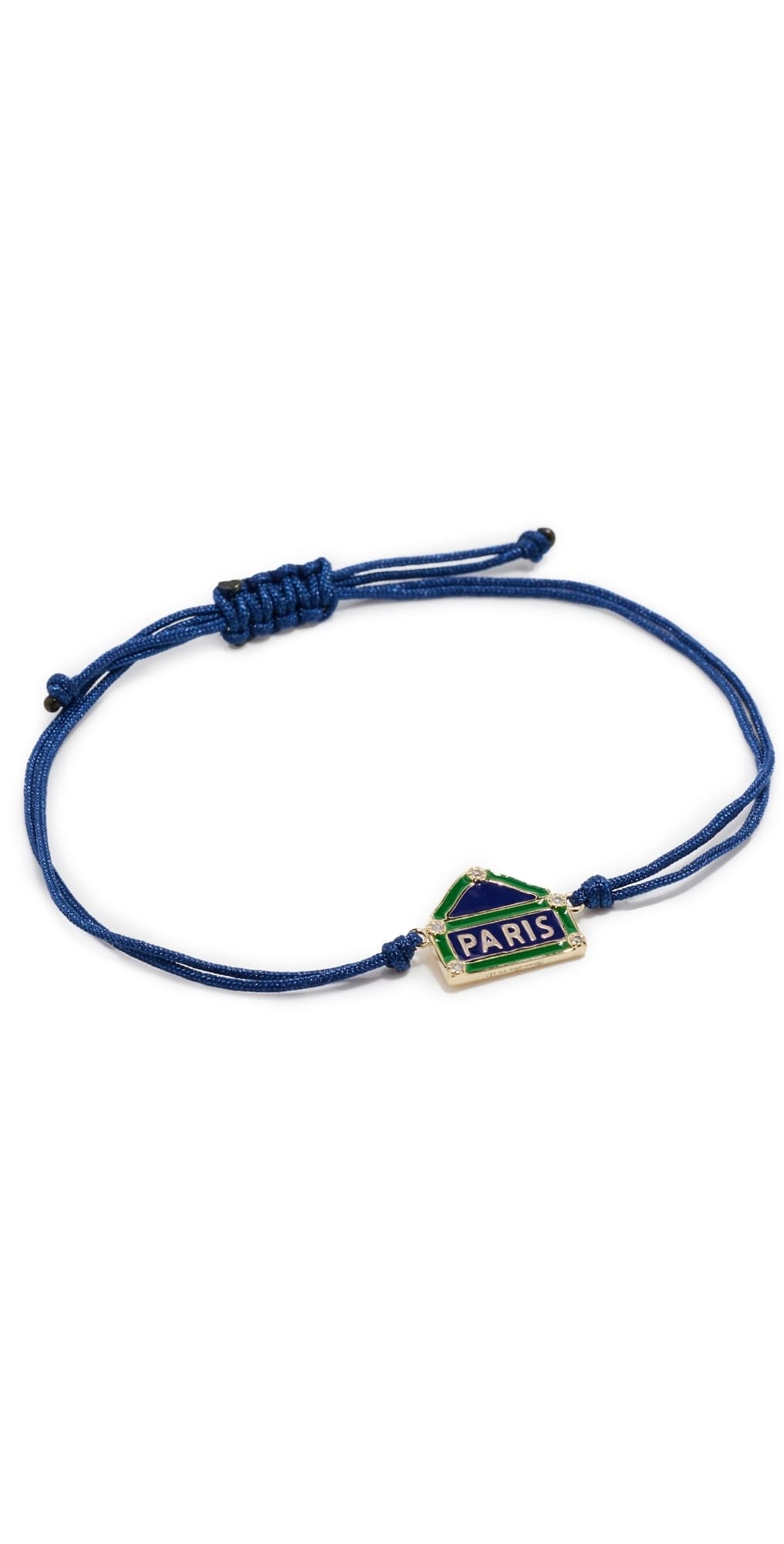 Yvonne Leon Paris Rive Droite Cord Bracelet 9K Yellow Gold · One Size