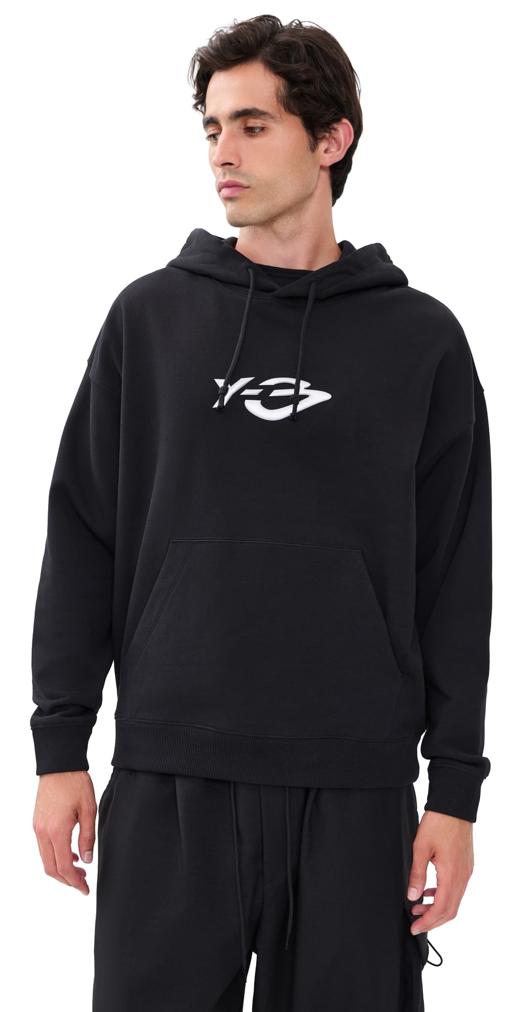 Y-3 Liquid Logo Hoodie Black