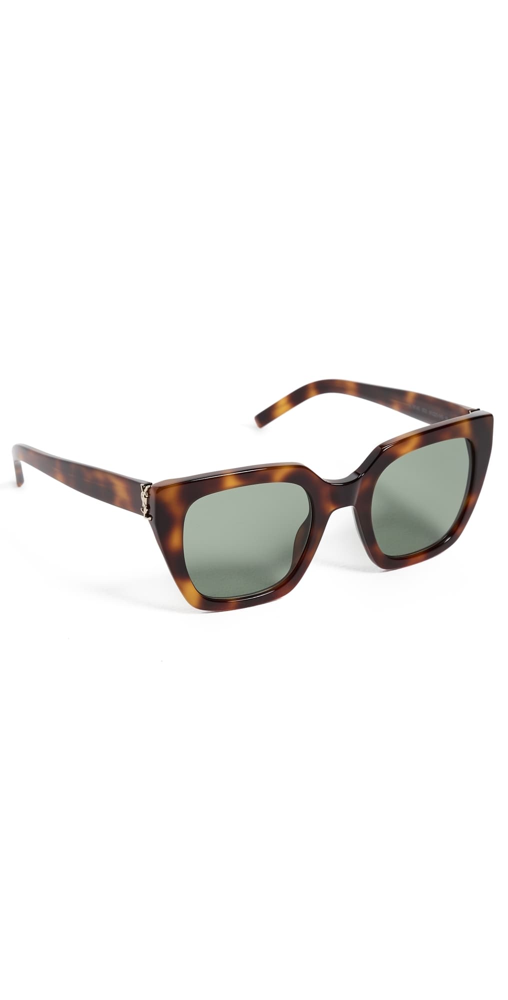 Saint Laurent SL M143 Sunglasses Havana-Havana-Green