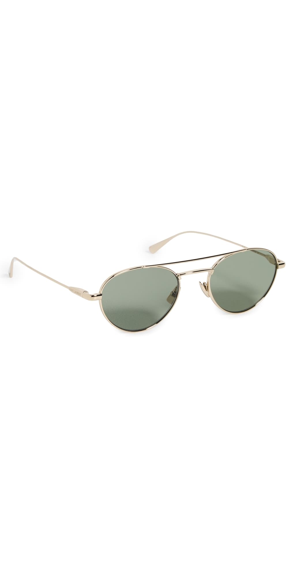 Saint Laurent SL 97 Sunglasses Gold-Gold-Green · One Size