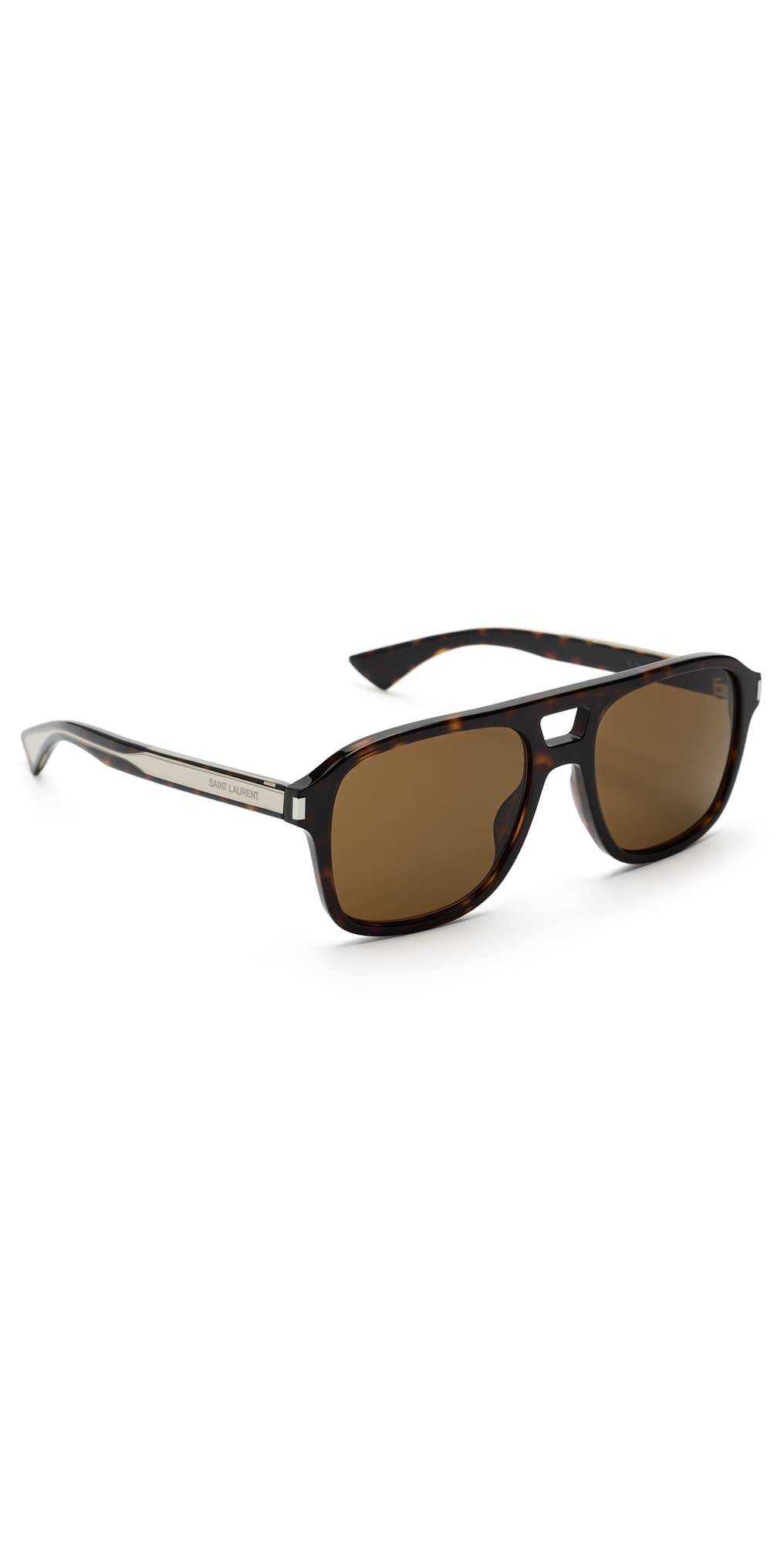 Saint Laurent SL 881 Sunglasses Havana-Crystal-Brown · One Size