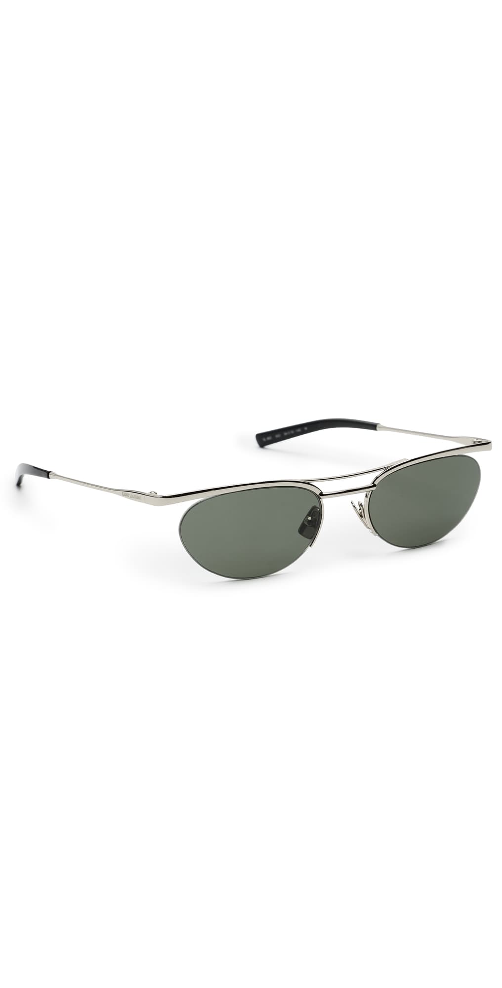 Saint Laurent SL 862 Metal Aviator Sunglasses Silver-Silver-Grey · One Size
