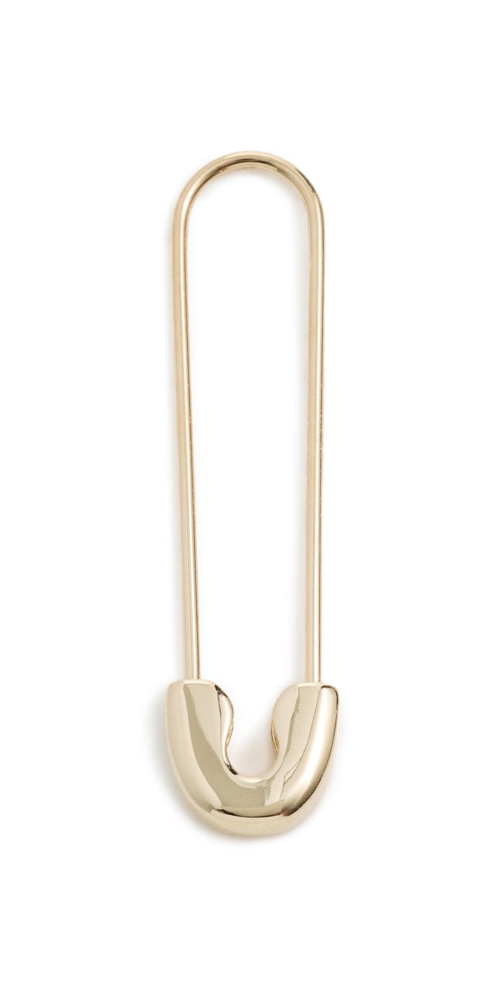 Zoe Chicco 14k Gold Safety Pin Single Earring Yellow Gold