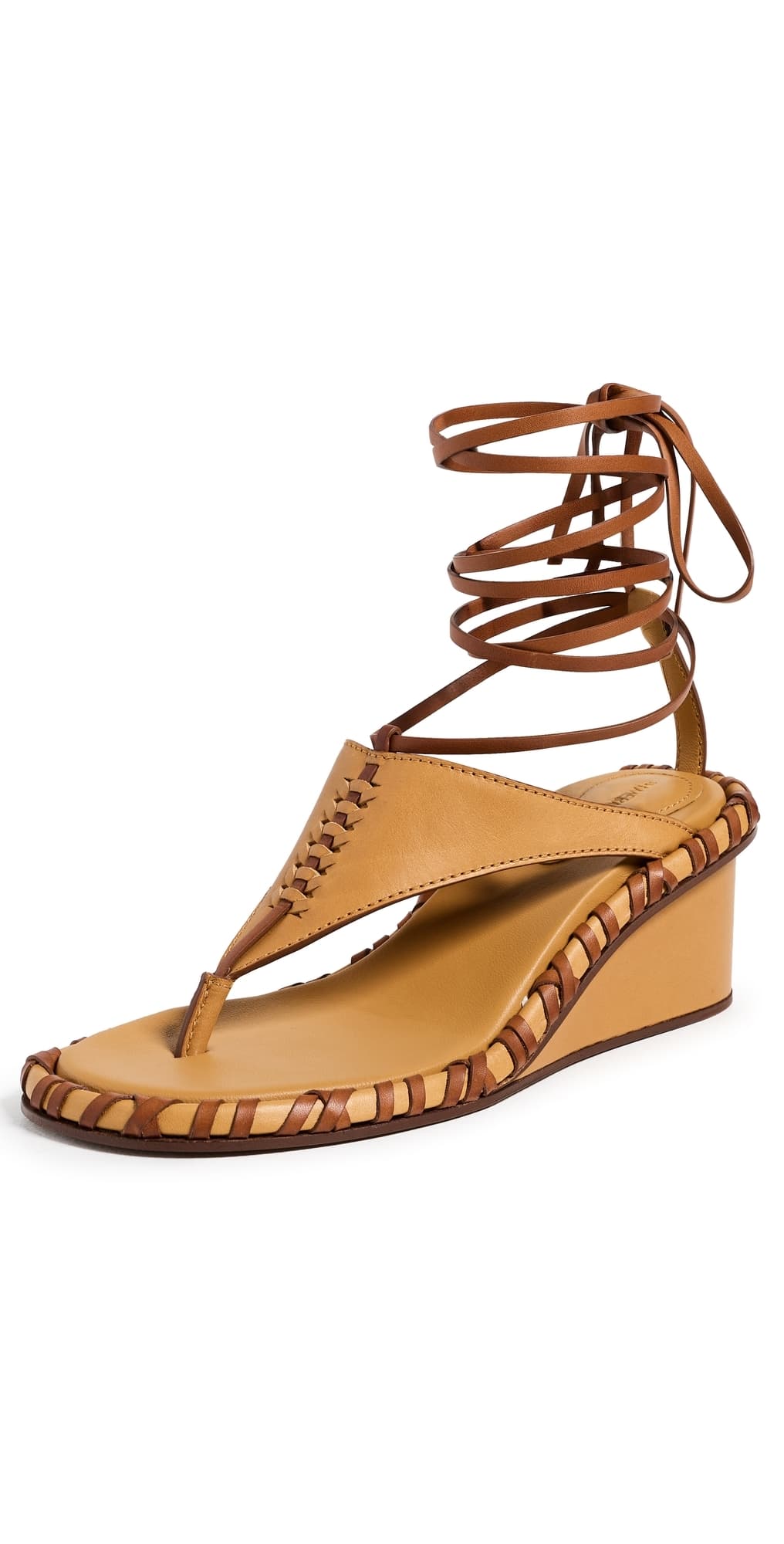 Zimmermann Alchemy Wedge Sandals Ochre