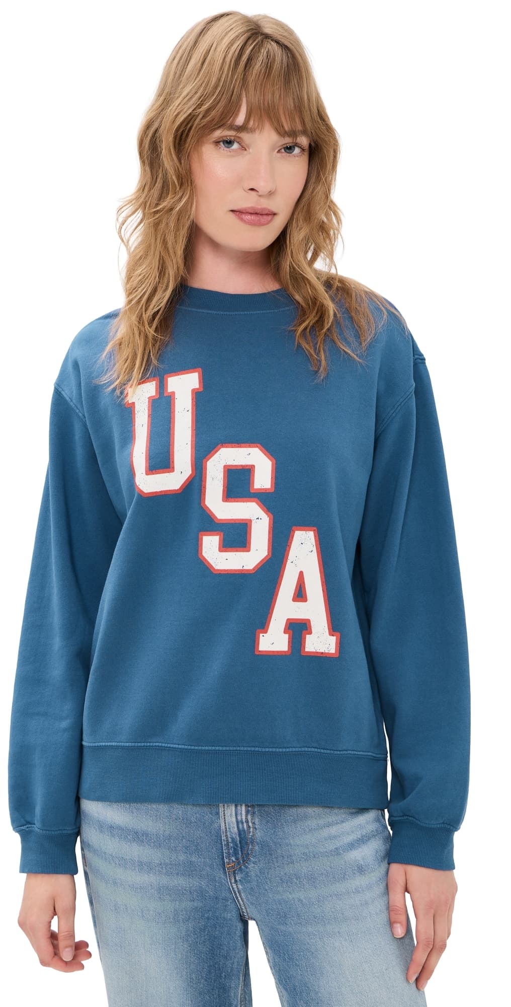 Z Supply Americana Sweatshirt True Navy
