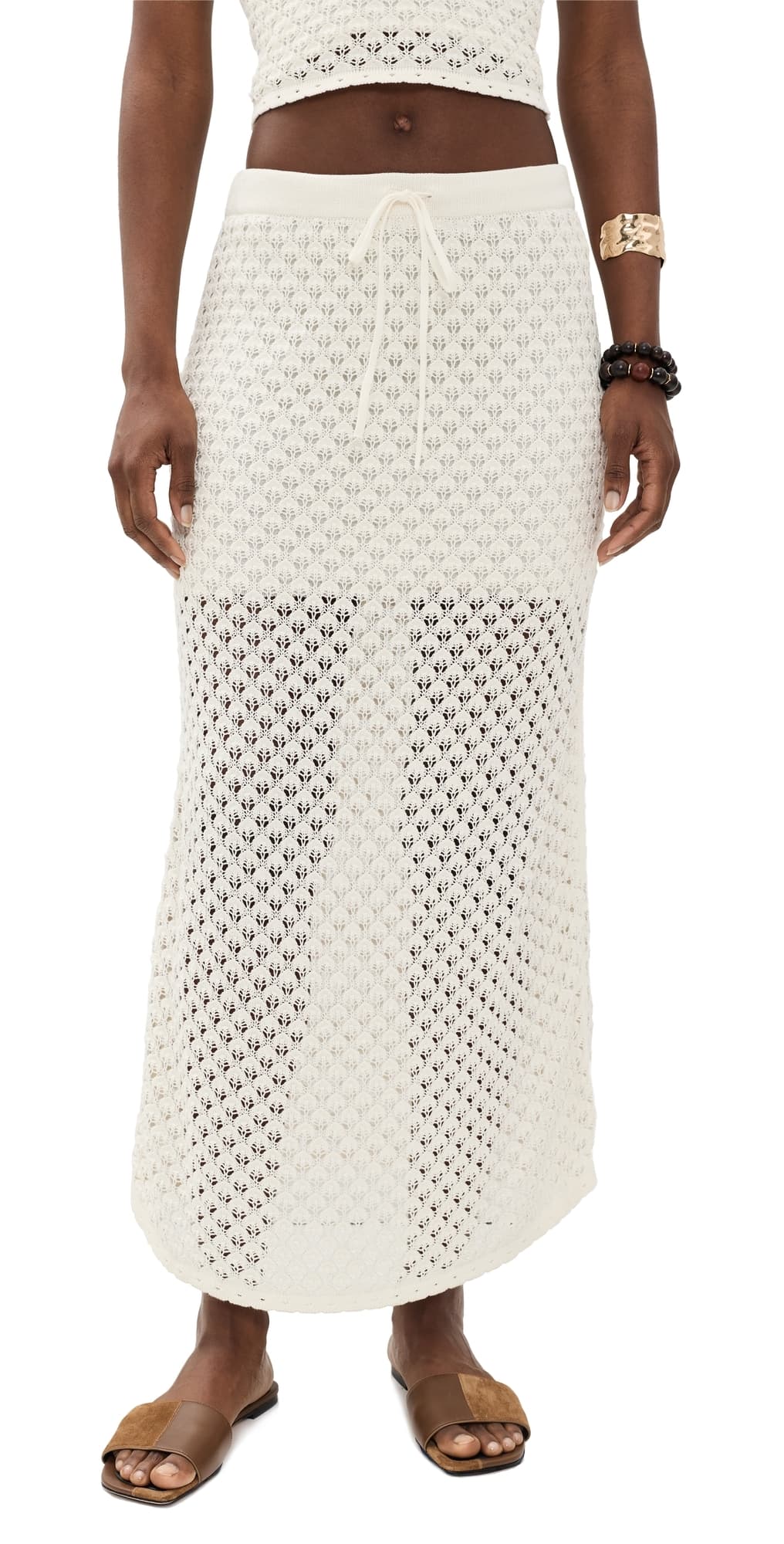 Z Supply Windswept Crochet Skirt Cloud