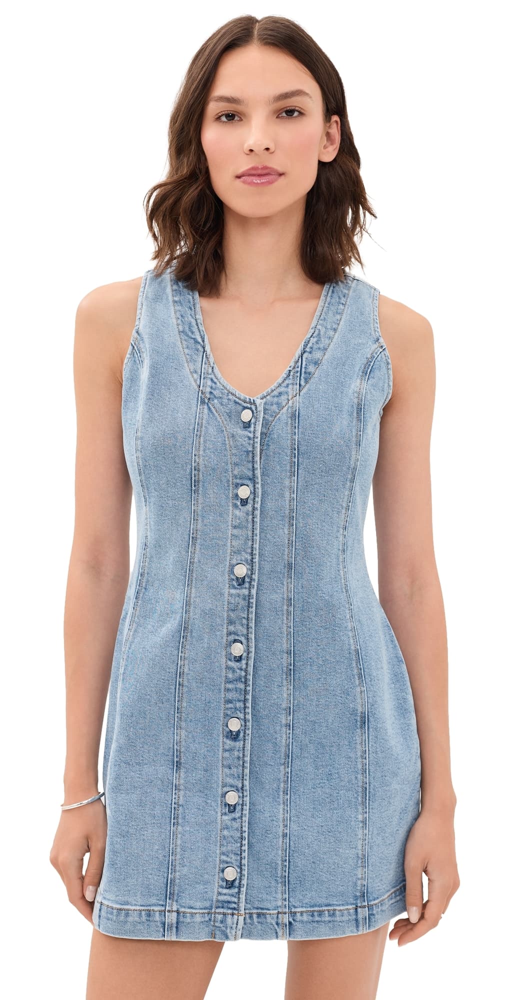 Z Supply Jolie Denim Mini Dress Avalon