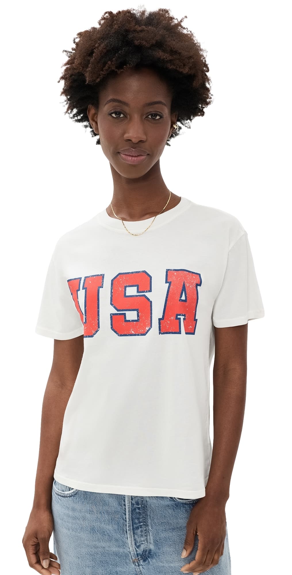 Z Supply USA Boyfriend Tee Sea Salt