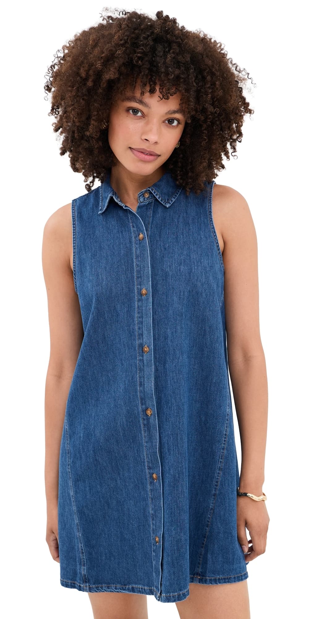 Z Supply New Day Denim Dress Deep Water