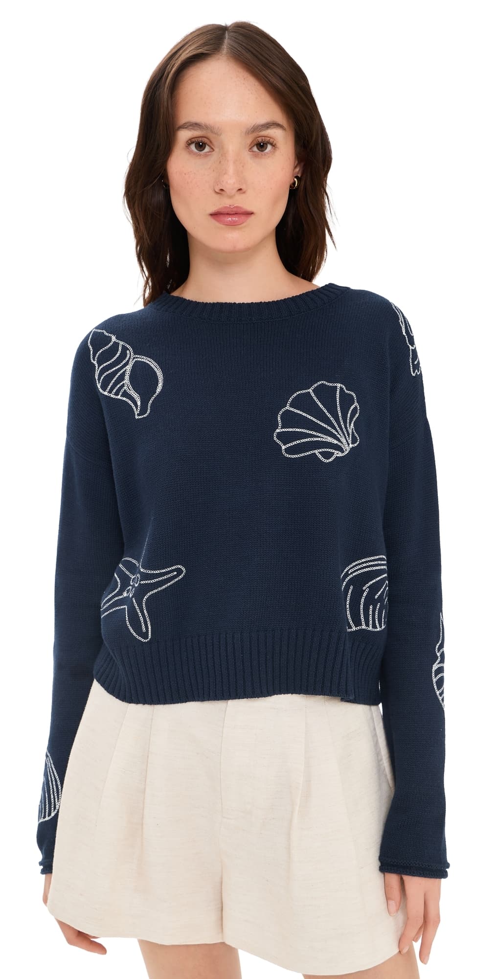 Z Supply Paradise Reef Sweater True Navy