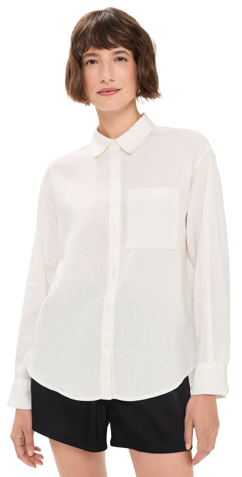 Z Supply Perfect Button Down Shirt White