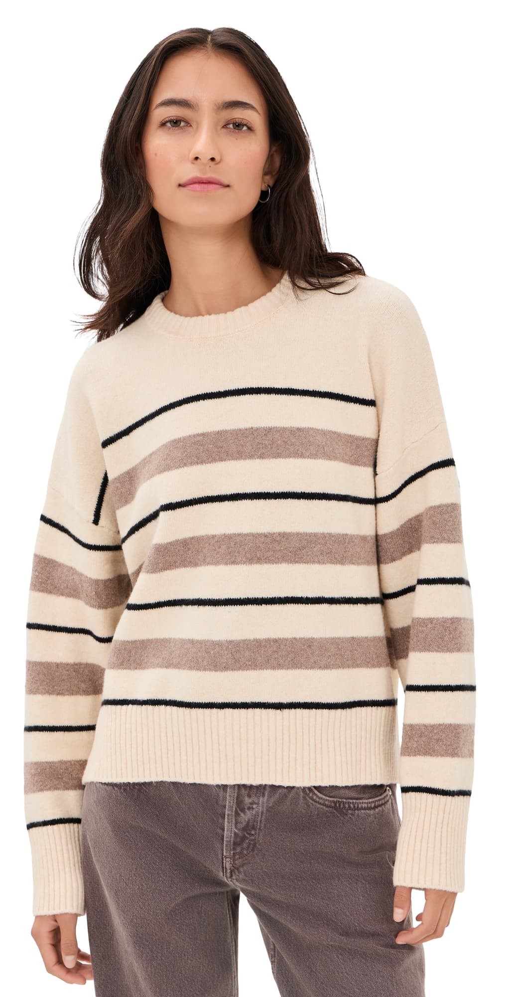 Z Supply Cirrus Stripe Sweater Chalk
