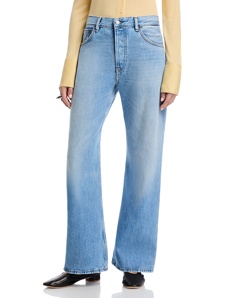 Retailer photograph of Acne Studios Acne Studios Straight Jeans in Light Blue.