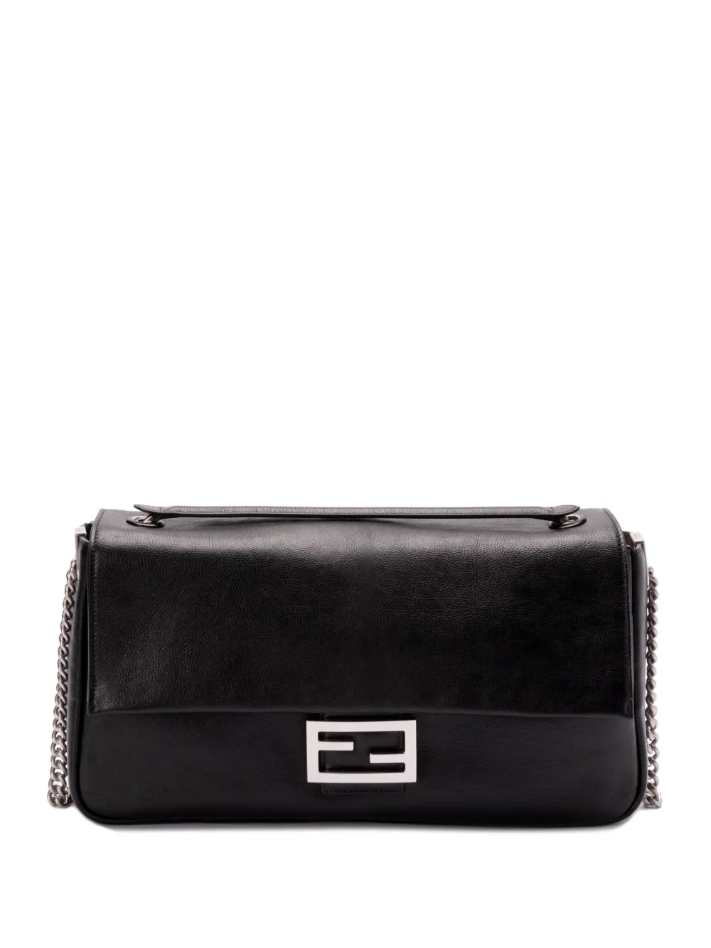 FENDI leather baguette shoulder bag