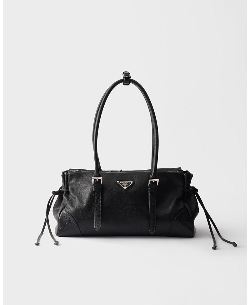 Prada Bonnie Medium Antiqued Leather Tote Bag