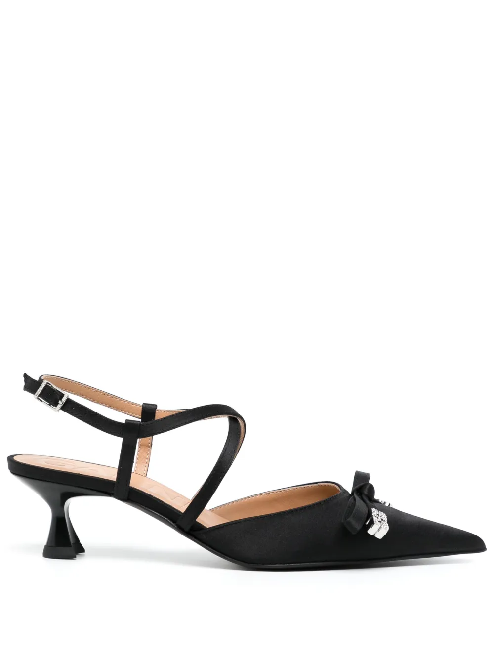 GANNI Butterfly Bow 50mm pointed-toe pumps
