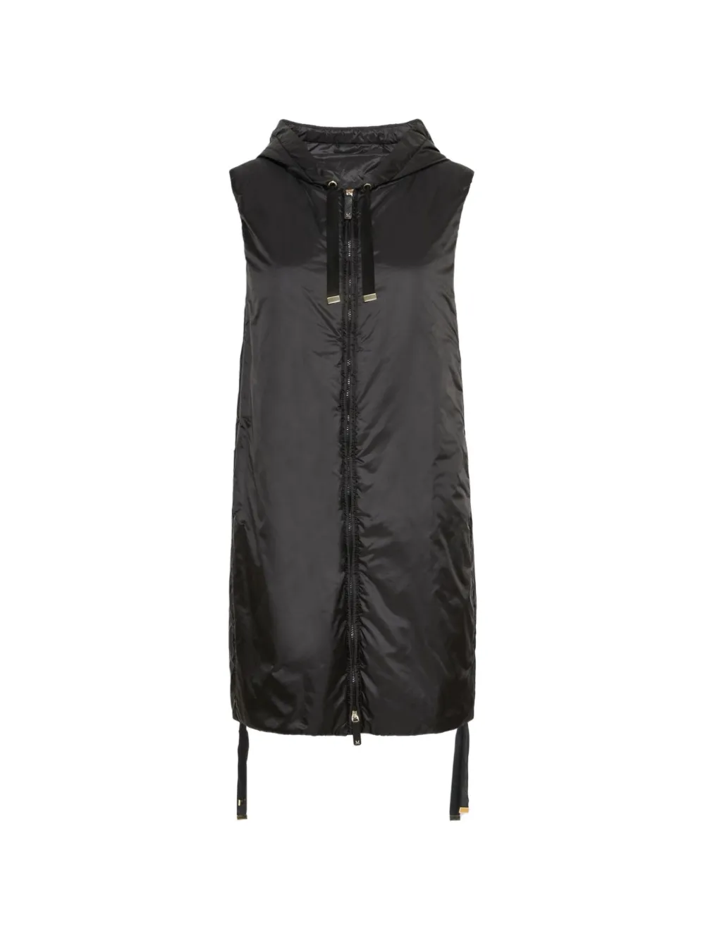 Max Mara The Cube hooded sleeveless coat