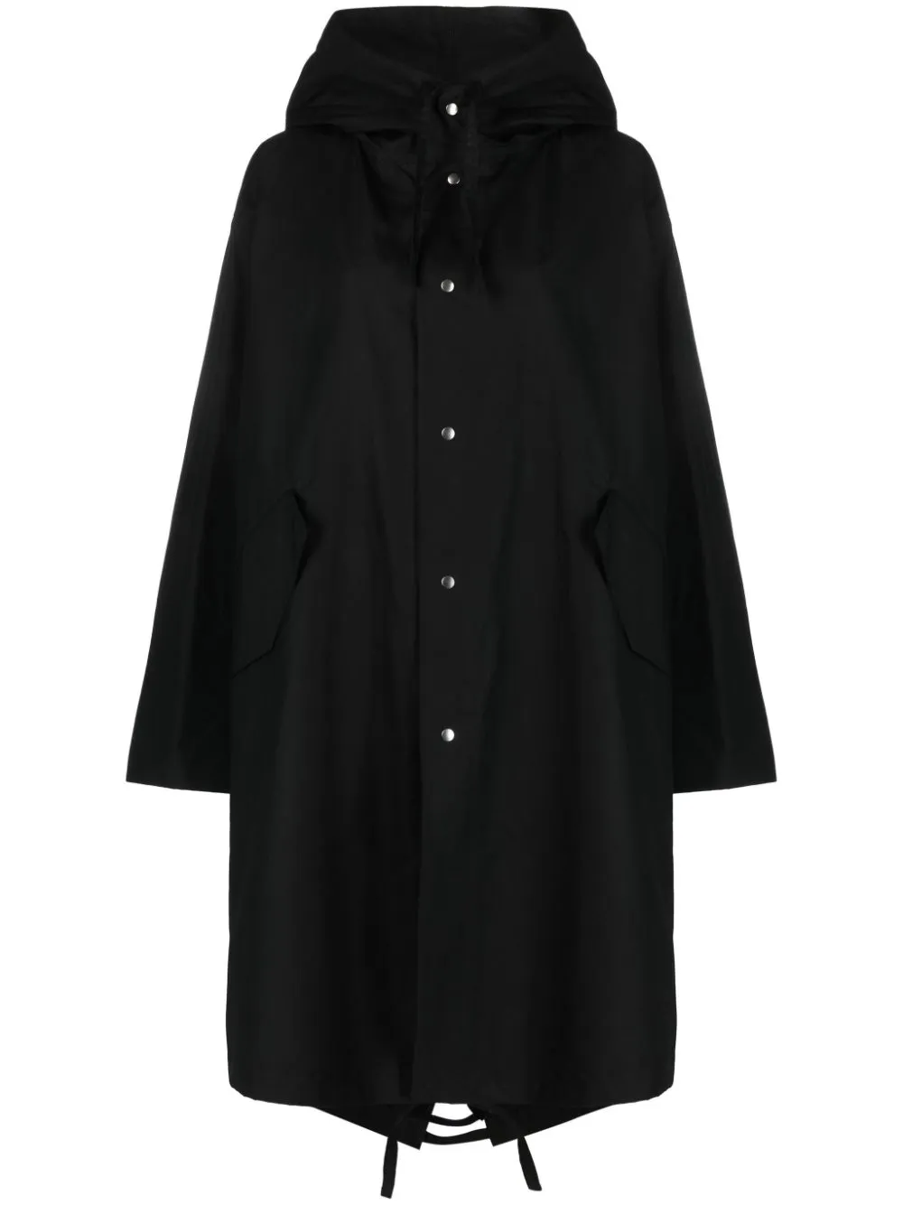 Jil Sander logo-print cotton coat