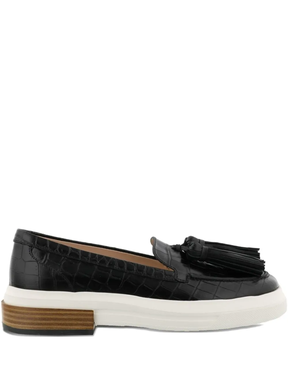 Tod's crocodile-embossed loafers