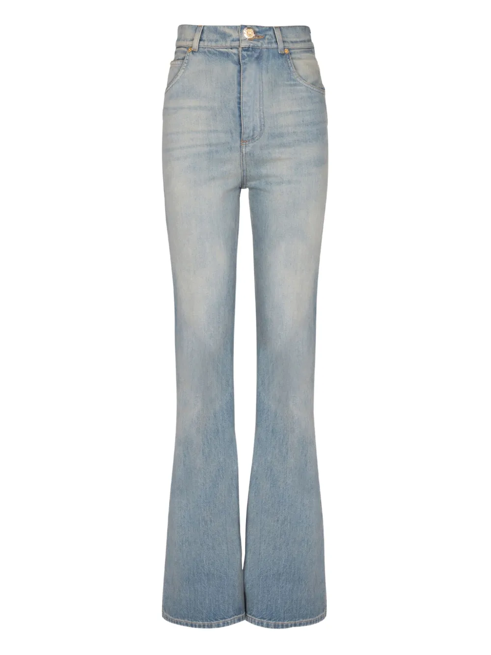 Balmain logo-patch denim jeans